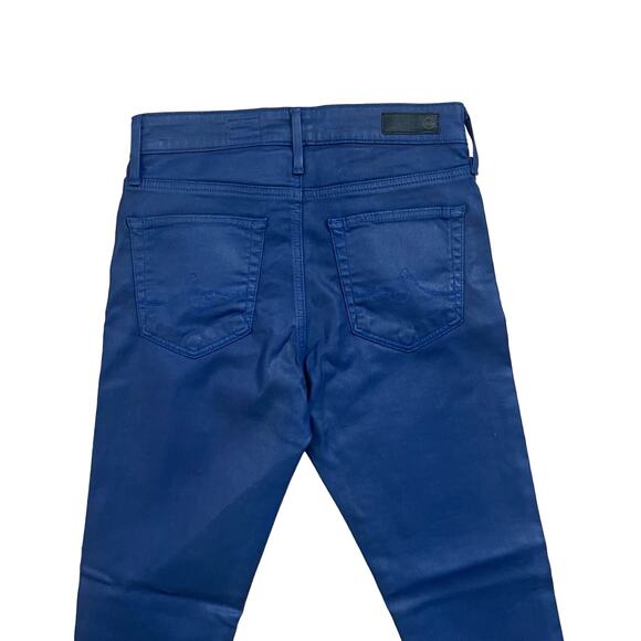 AG Womens Farrah Skinny Fit Jeans Blue Leather Size 25 - Picture 7 of 9